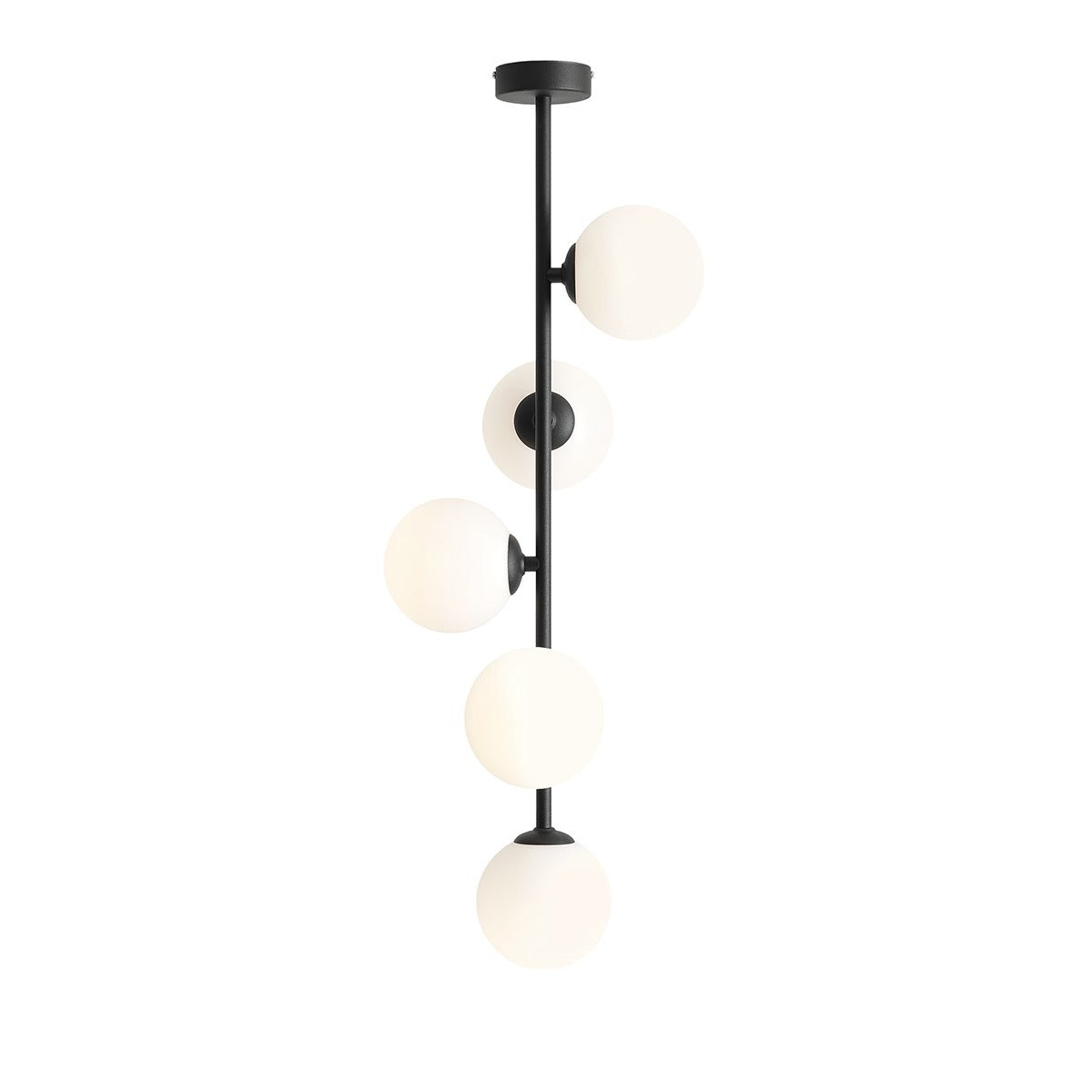Aldex Plafon Libra 5 Black - Metal / szkło - Czarny 1094PL_F1