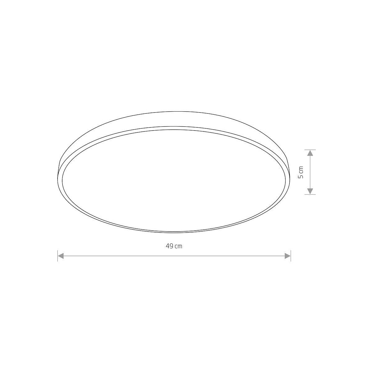 Nowodvorski Plafon AGNES ROUND LED PRO 32W 50-60Hz - Stal lakierowana - Czarny II 10974