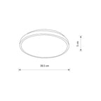 Nowodvorski Plafon AGNES ROUND LED PRO 22W 50/60Hz - Stal lakierowana - Biały II 10978