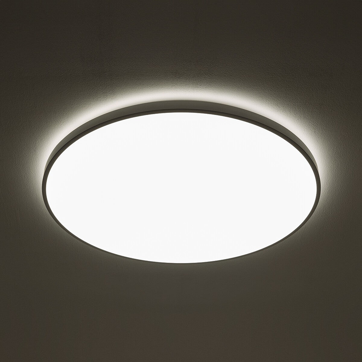 Nowodvorski Plafon AGNES ROUND LED PRO 64W 50/60Hz - Stal lakierowana - Biały I 10981 - lampa włączona