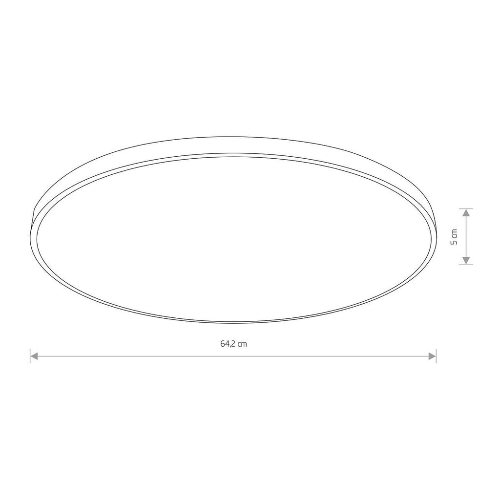 Nowodvorski Plafon AGNES ROUND LED PRO 64W 50/60Hz - Stal lakierowana - Biały I 10981