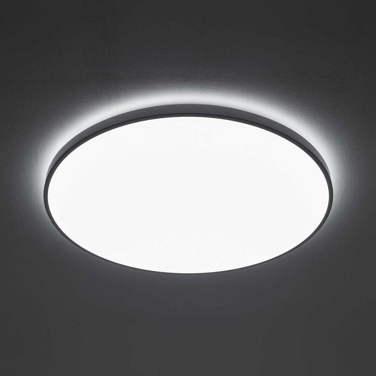 Nowodvorski Plafon AGNES ROUND LED PRO 64W 50/60Hz - Stal lakierowana - Biały II 10982 - lampa włączona