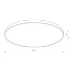 Nowodvorski Plafon AGNES ROUND LED PRO 64W 50/60Hz - Stal lakierowana - Biały II 10982
