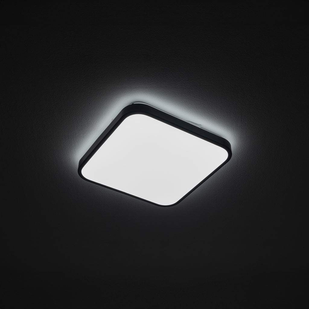 Nowodvorski Plafon AGNES SQUARE LED PRO 16W 220-230 50/60 IP44 - Stal lakierowana - Czarny 10984