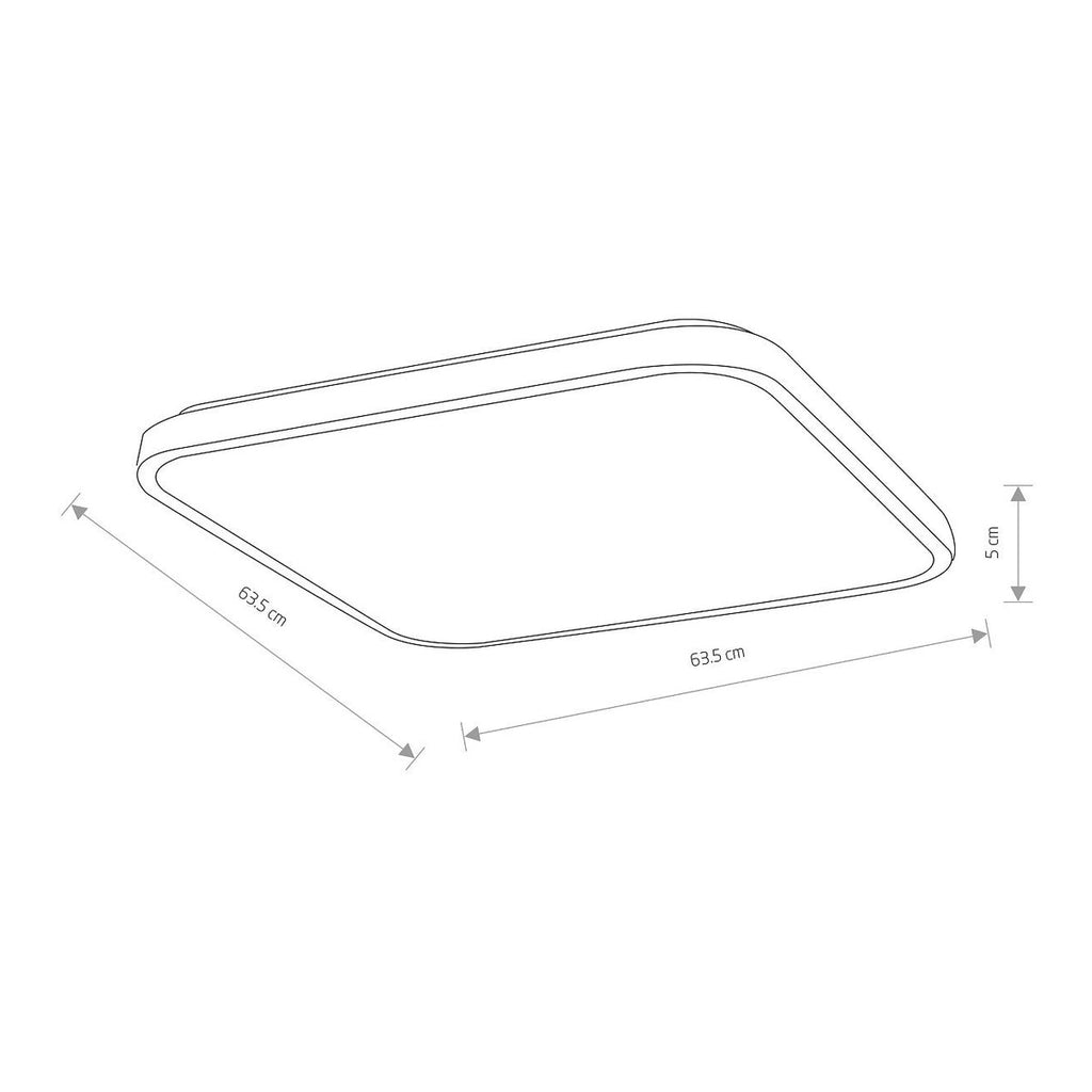 Nowodvorski Plafon AGNES SQUARE LED PRO 64W 50/60Hz - Stal lakierowana - Czarny II 10988