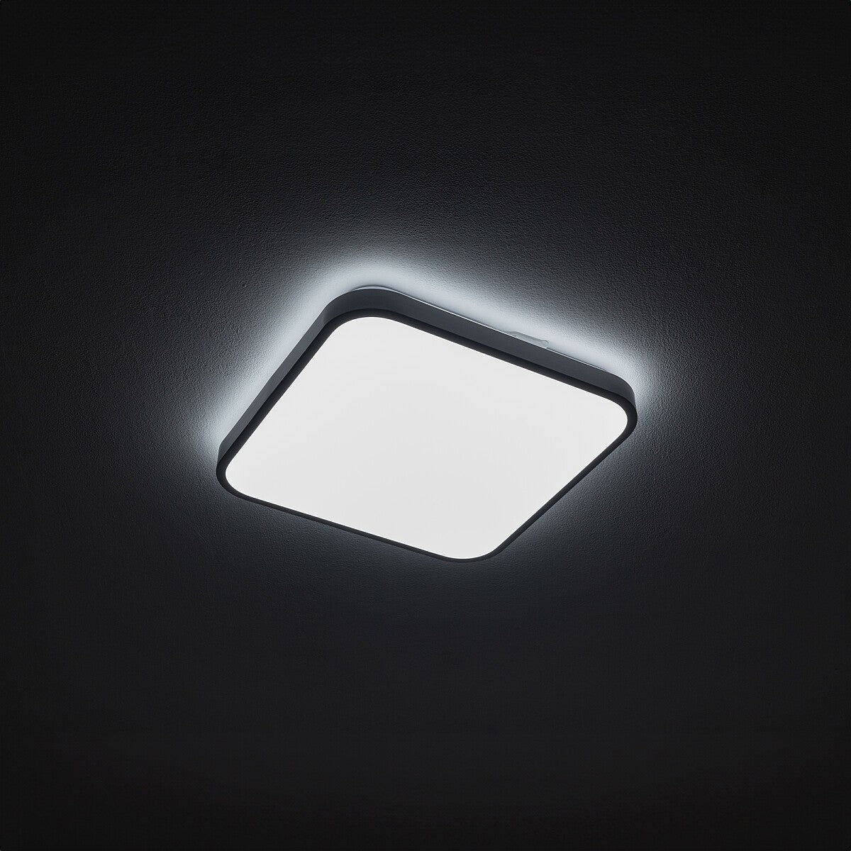 Nowodvorski Plafon AGNES SQUARE LED PRO 16W 50/60Hz - Stal lakierowana - Biały 10990 - lampa włączona