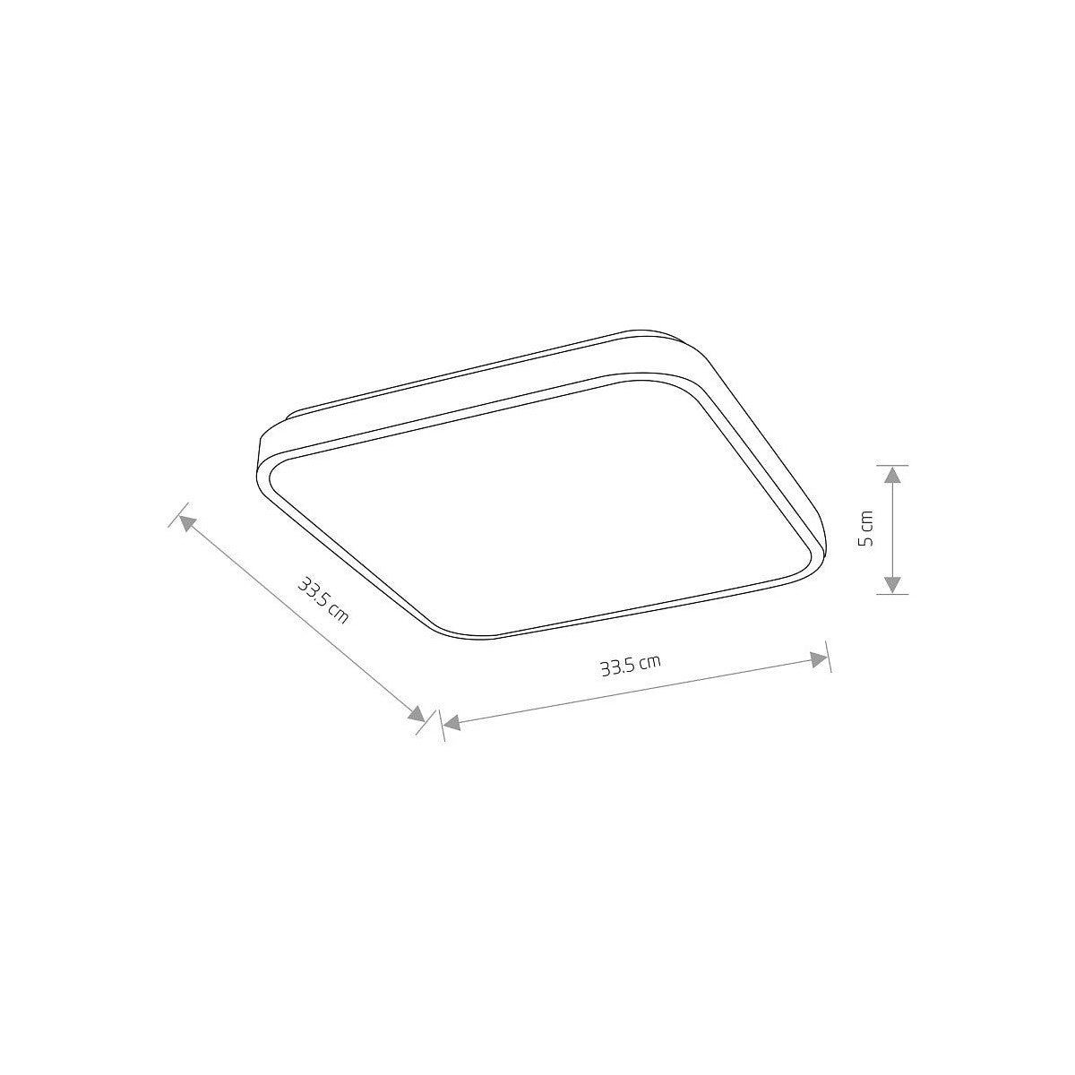 Nowodvorski Plafon AGNES SQUARE LED PRO 16W 50/60Hz - Stal lakierowana - Biały 10990