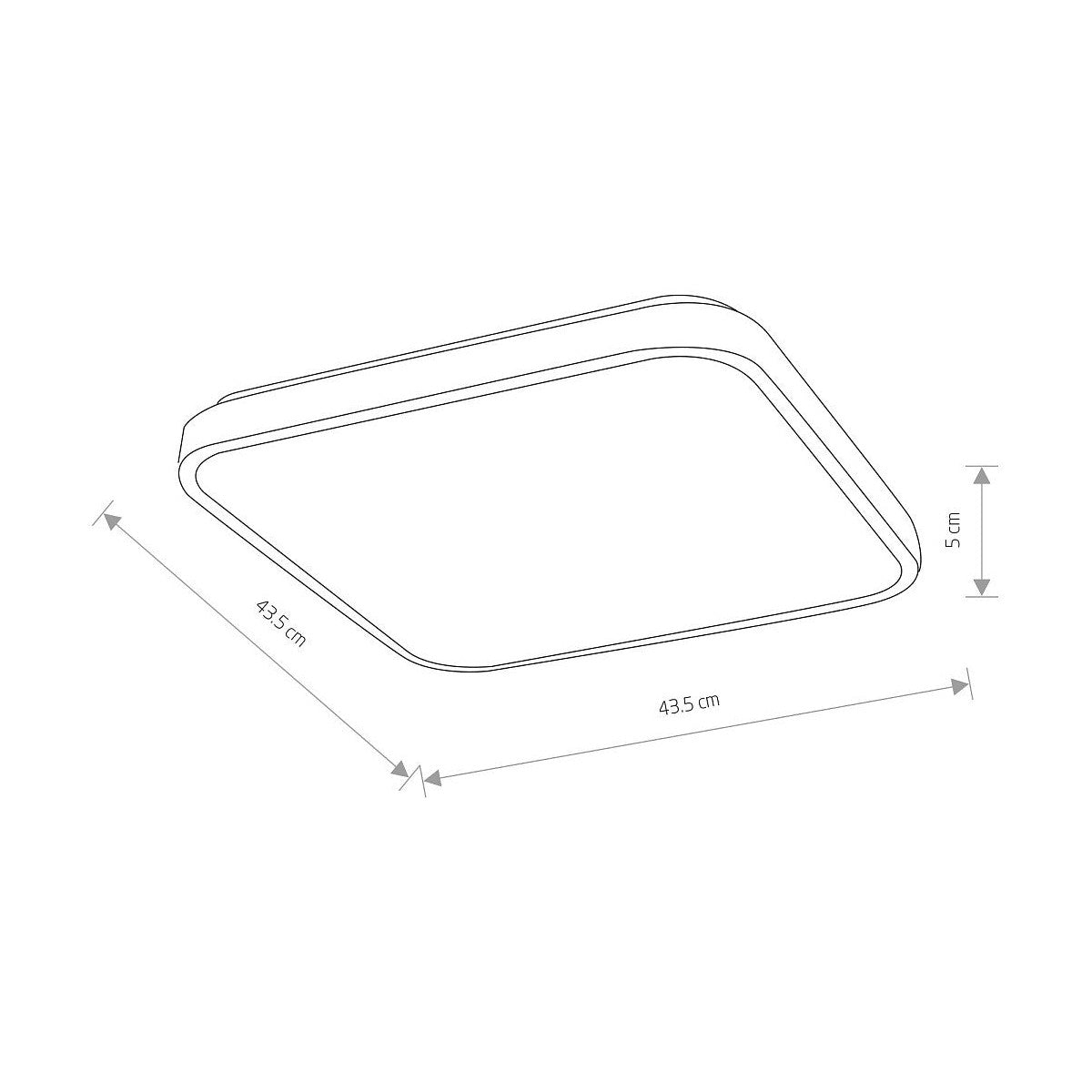 Nowodvorski Plafon AGNES SQUARE LED PRO 32W 50/60Hz - Stal lakierowana - Biały 10992