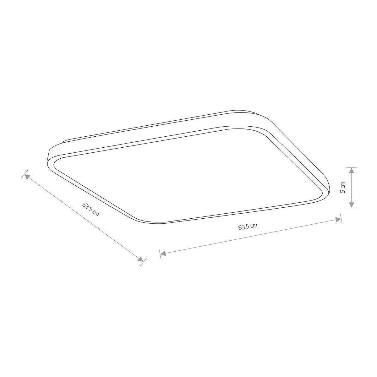 Nowodvorski Plafon AGNES SQUARE LED PRO 64W 220-230 50/60 IP44 - Stal lakierowana - Biały 10993