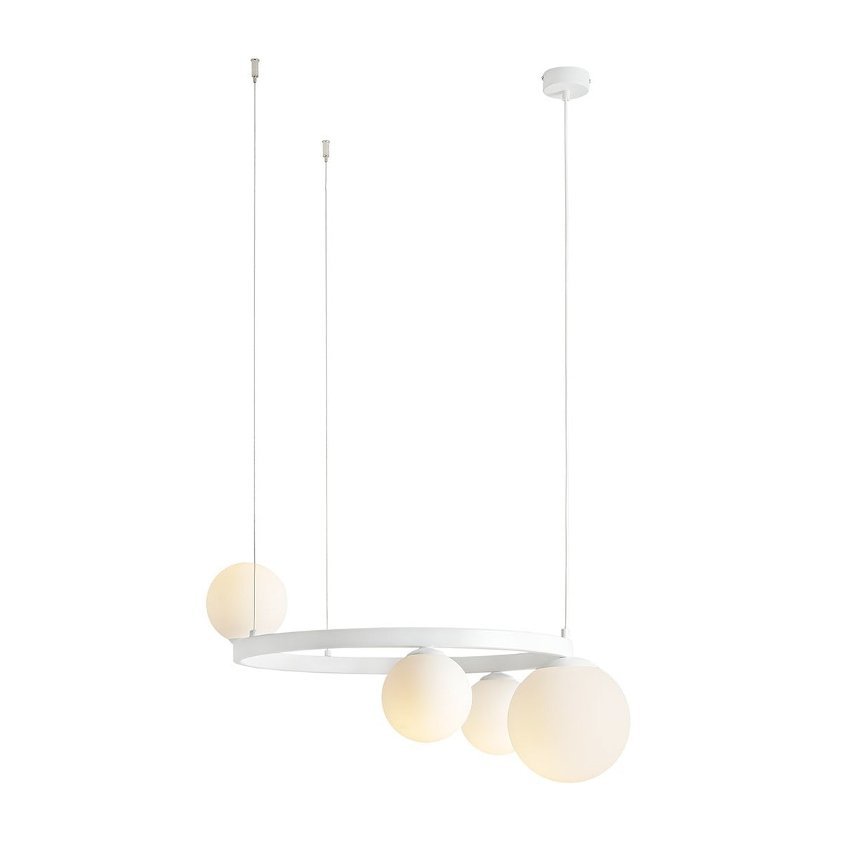 Aldex Lampa Wisząca Garda 4 Ring White - Metal / szkło - Biały 1099L_R
