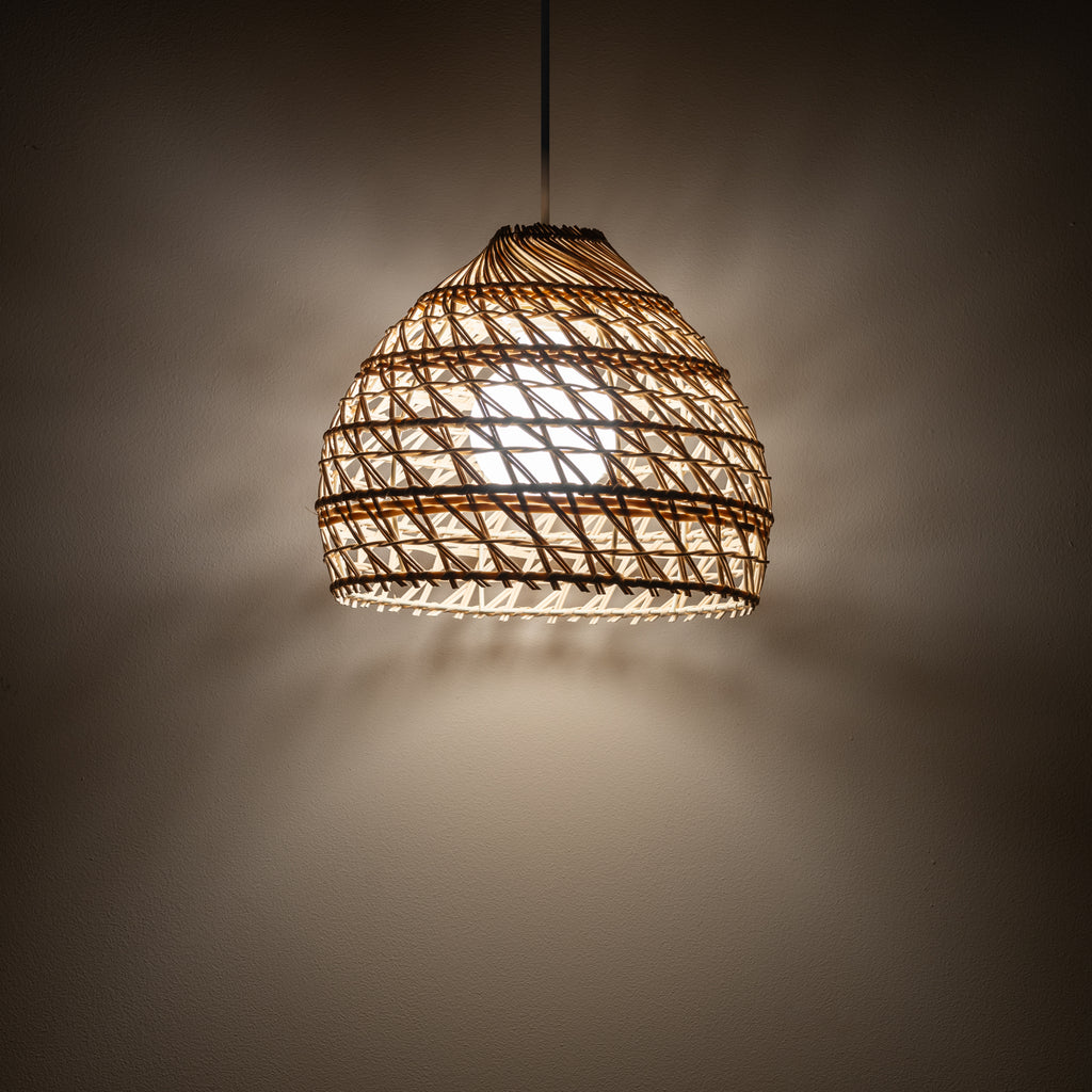 Nowodvorski Lampa wisząca BOHO S 25W only LED 50/60Hz - Rattan - Naturalne drewno