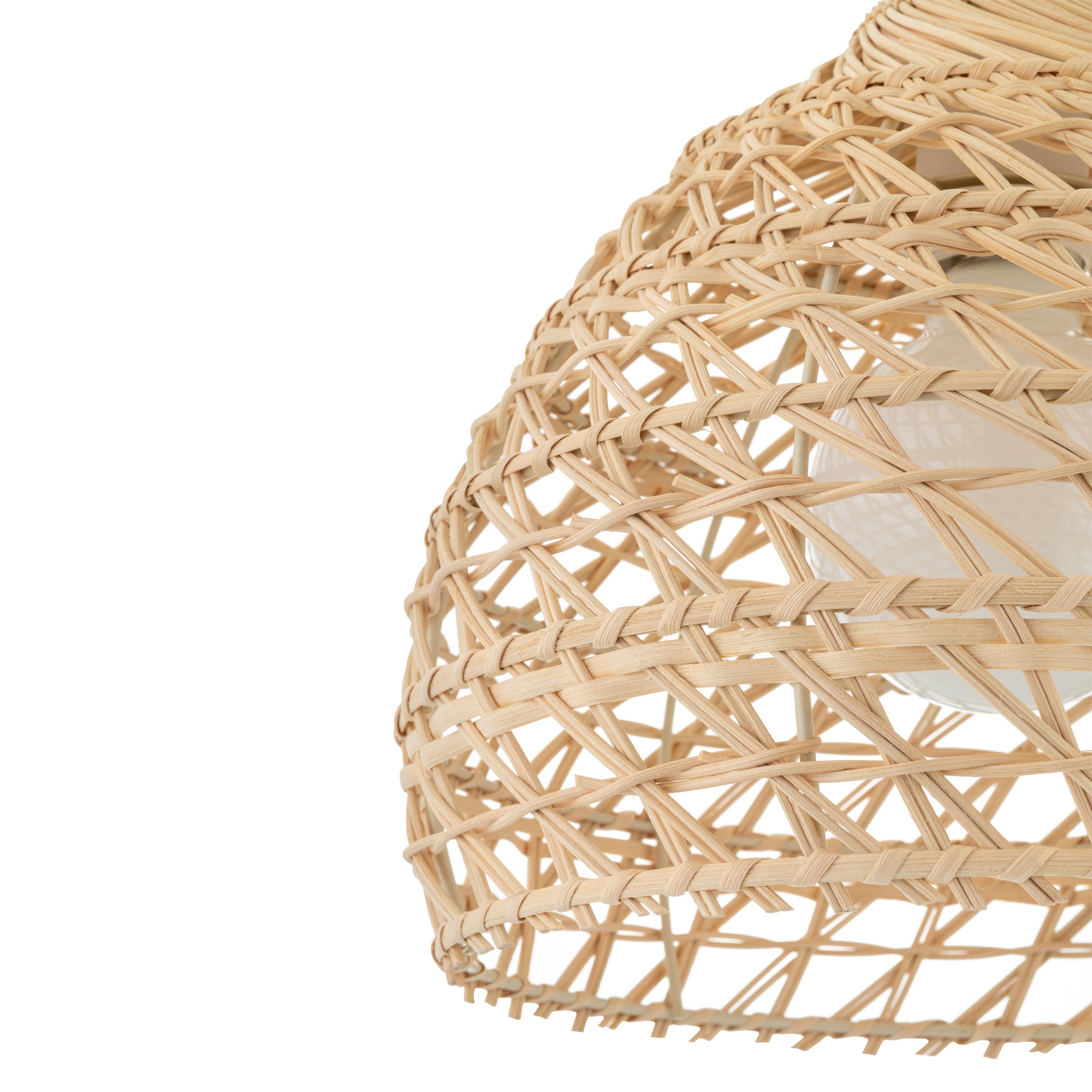 Nowodvorski Lampa wisząca BOHO S 25W only LED 50/60Hz - Rattan - Naturalne drewno