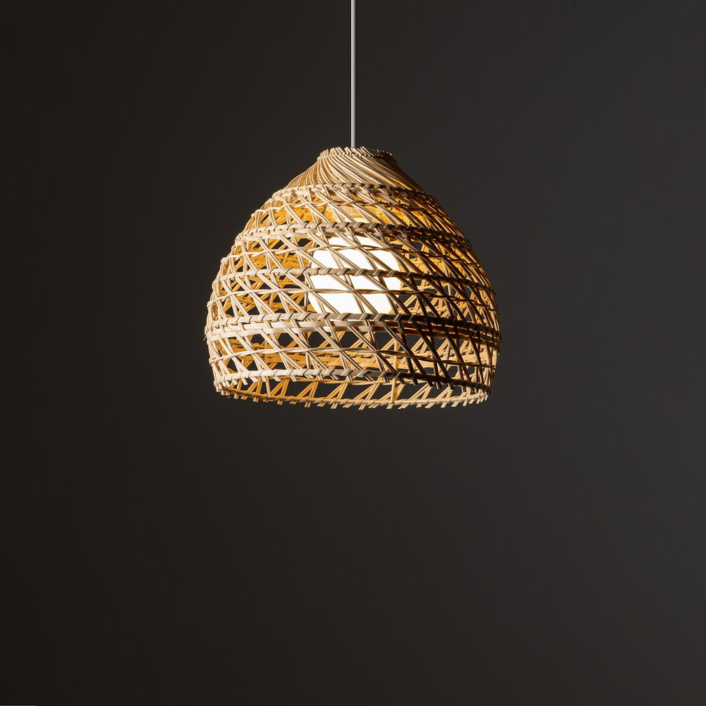 Nowodvorski Lampa wisząca BOHO S 25W only LED 50/60Hz - Rattan - Naturalne drewno 11150