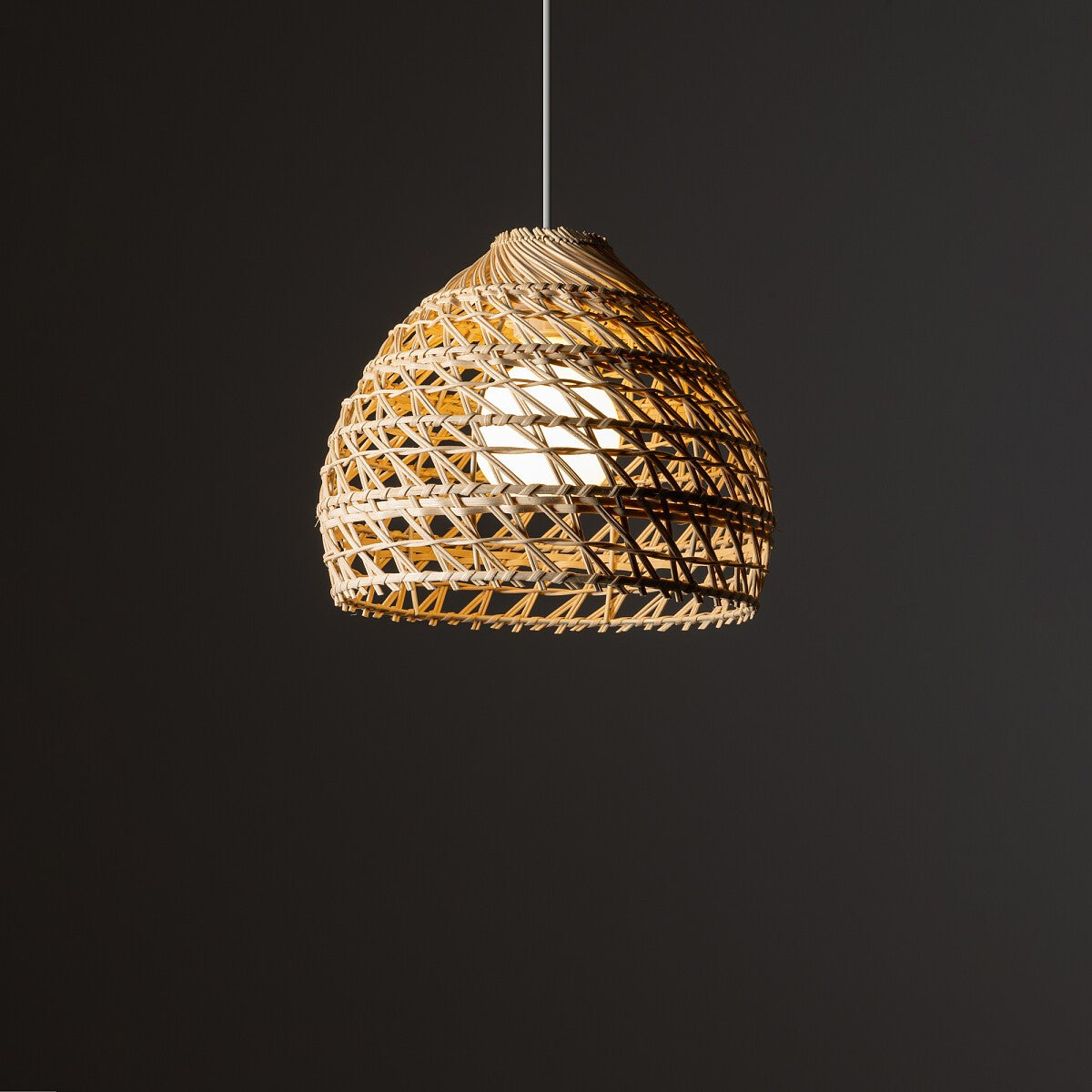 Nowodvorski Lampa wisząca BOHO S 25W only LED 50/60Hz - Rattan - Naturalne drewno 11150