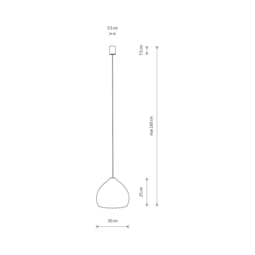 Nowodvorski Lampa wisząca BOHO S 25W only LED 50/60Hz - Rattan - Naturalne drewno 11150