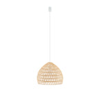 Nowodvorski Lampa wisząca BOHO S 25W only LED 50/60Hz - Rattan - Naturalne drewno