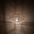 Nowodvorski Lampa wisząca RATTAN S 25W only LED 50/60Hz - Rattan - Naturalne drewno 11153