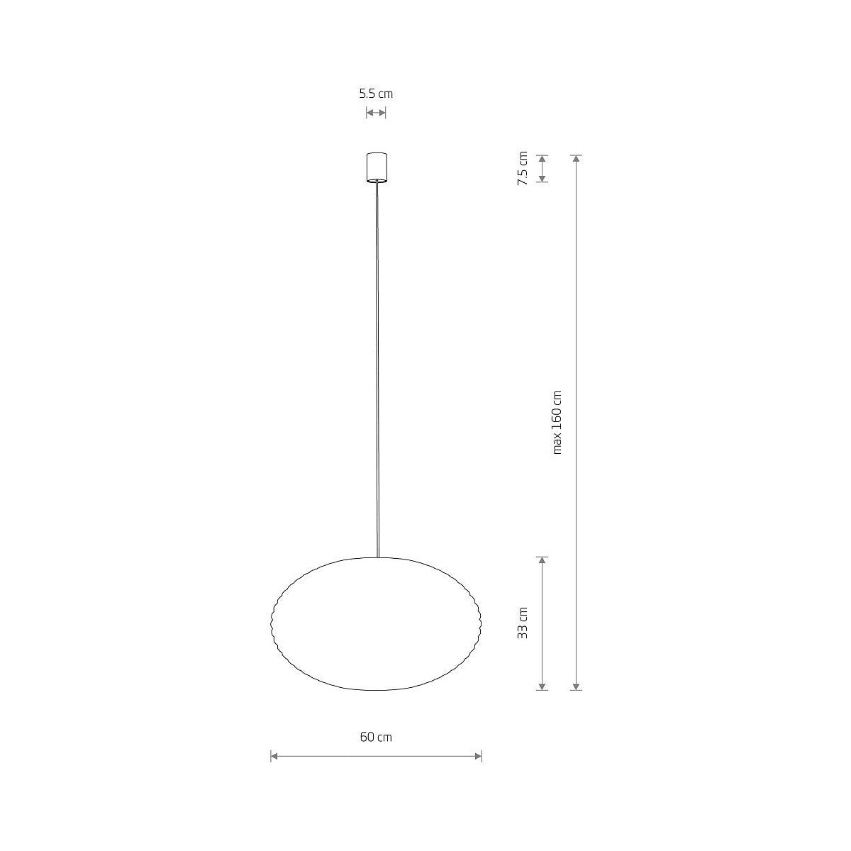 Nowodvorski Lampa wisząca RATTAN M 25W only LED 50/60Hz - Rattan - Naturalne drewno 11154