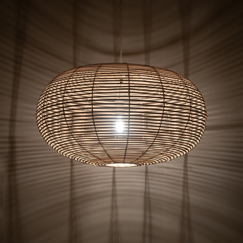 Nowodvorski Lampa wisząca RATTAN L 25W only LED 50/60Hz - Rattan - Naturalne drewno 11155