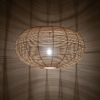 Nowodvorski Lampa wisząca RATTAN L 25W only LED 50/60Hz - Rattan - Naturalne drewno 11155