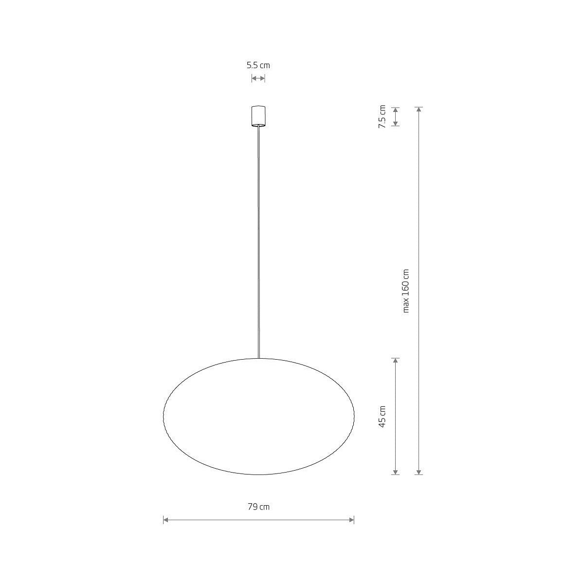 Nowodvorski Lampa wisząca RATTAN L 25W only LED 50/60Hz - Rattan - Naturalne drewno 11155