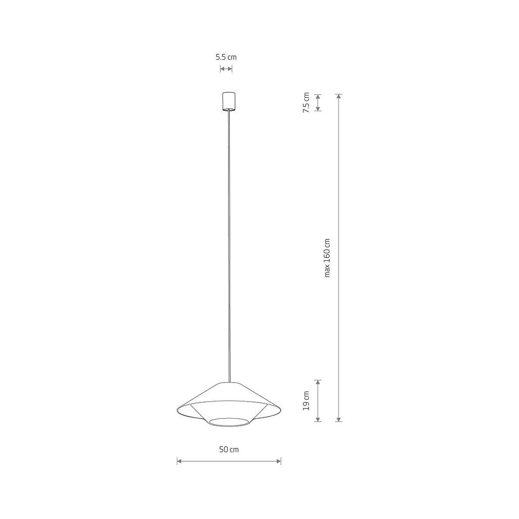 Nowodvorski Lampa wisząca JAPANDI S 25W only LED 50/60Hz - Sznurek papierowy - Naturalne drewno 11156
