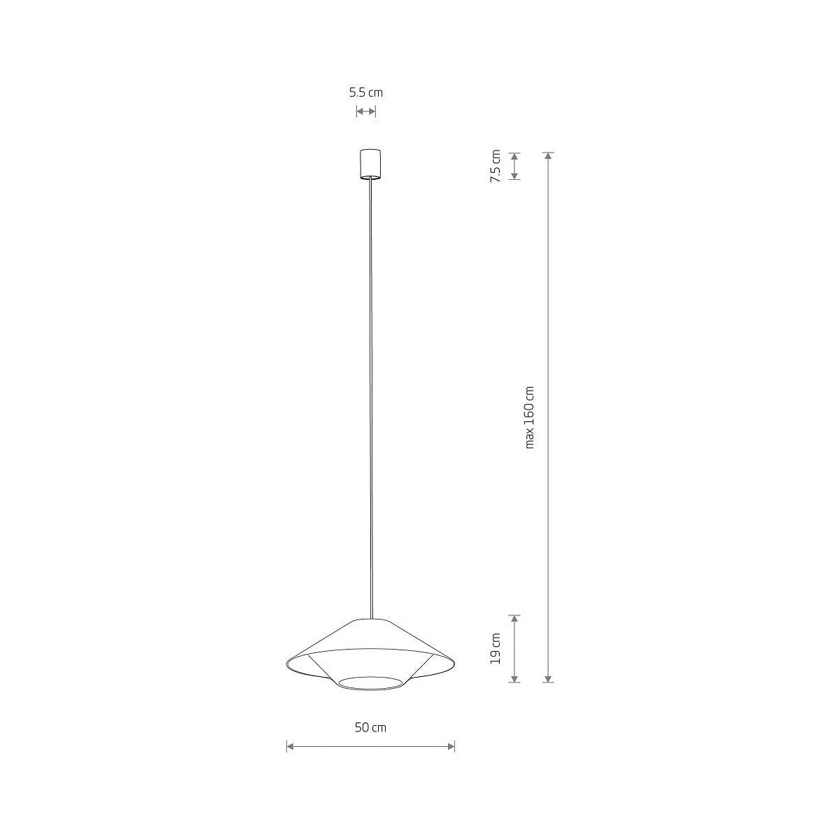 Nowodvorski Lampa wisząca JAPANDI S 25W only LED 50/60Hz - Sznurek papierowy - Naturalne drewno 11156