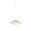 Nowodvorski Lampa wisząca JAPANDI S 25W only LED 50/60Hz - Sznurek papierowy - Naturalne drewno 11156