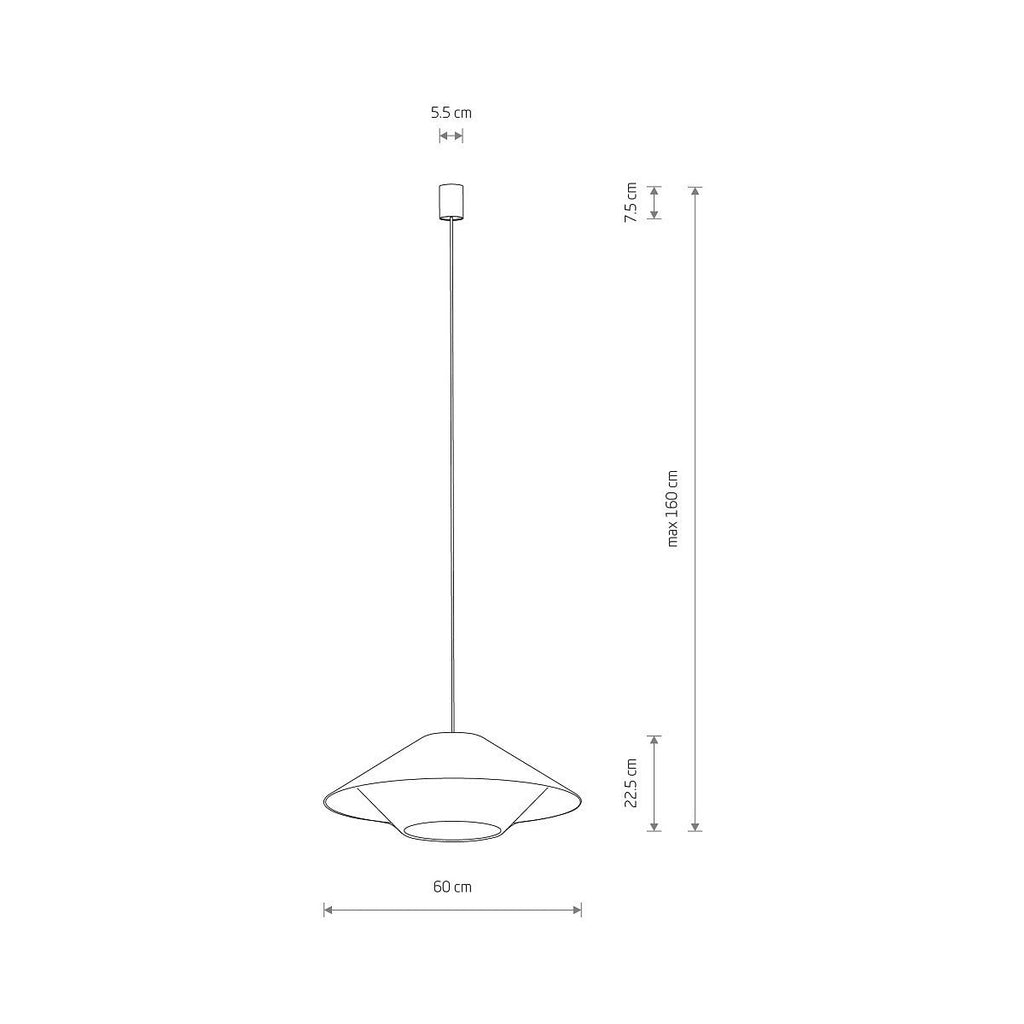Nowodvorski Lampa wisząca JAPANDI M 25W only LED 50/60Hz - Sznurek papierowy - Naturalne drewno 11157