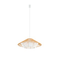 Nowodvorski Lampa wisząca JAPANDI M 25W only LED 50/60Hz - Sznurek papierowy - Naturalne drewno 11157