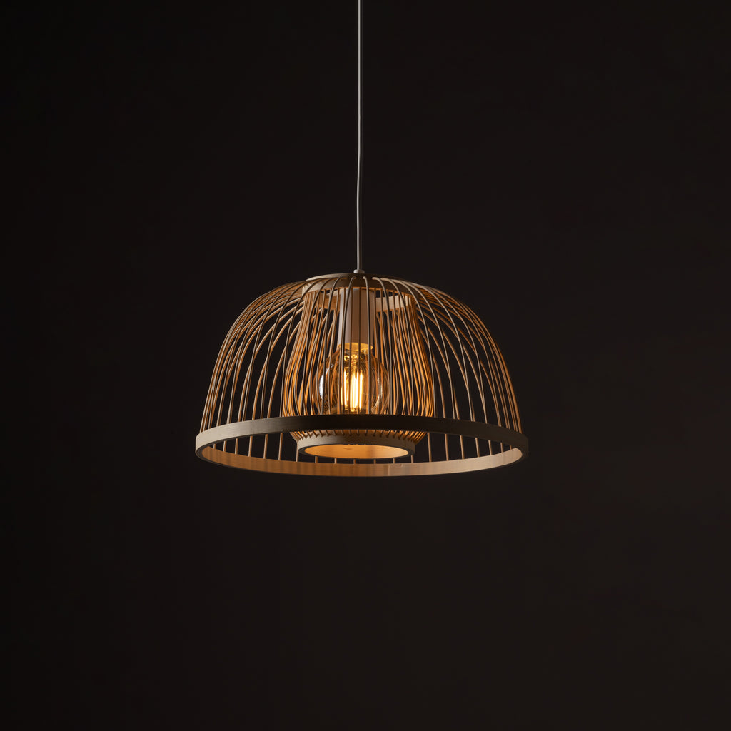 Nowodvorski Lampa wisząca KRABI 25W only LED 50/60Hz - Bambus - Naturalne drewno