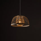 Nowodvorski Lampa wisząca KRABI 25W only LED 50/60Hz - Bambus - Naturalne drewno