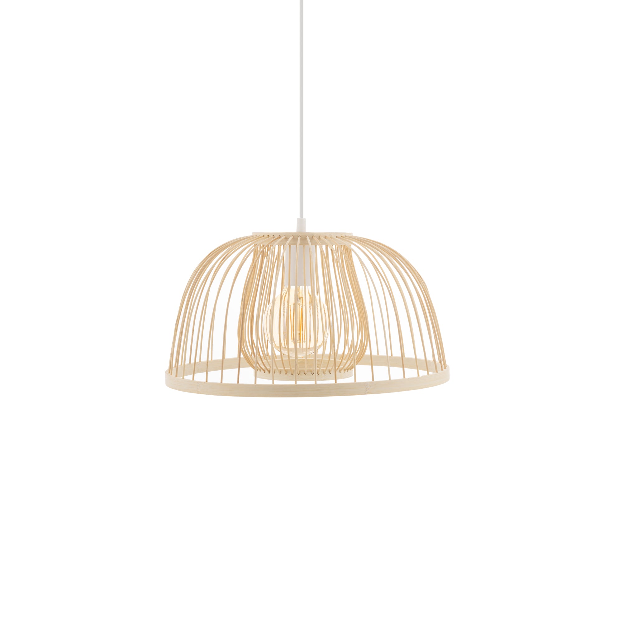 Nowodvorski Lampa wisząca KRABI 25W only LED 50/60Hz - Bambus - Naturalne drewno