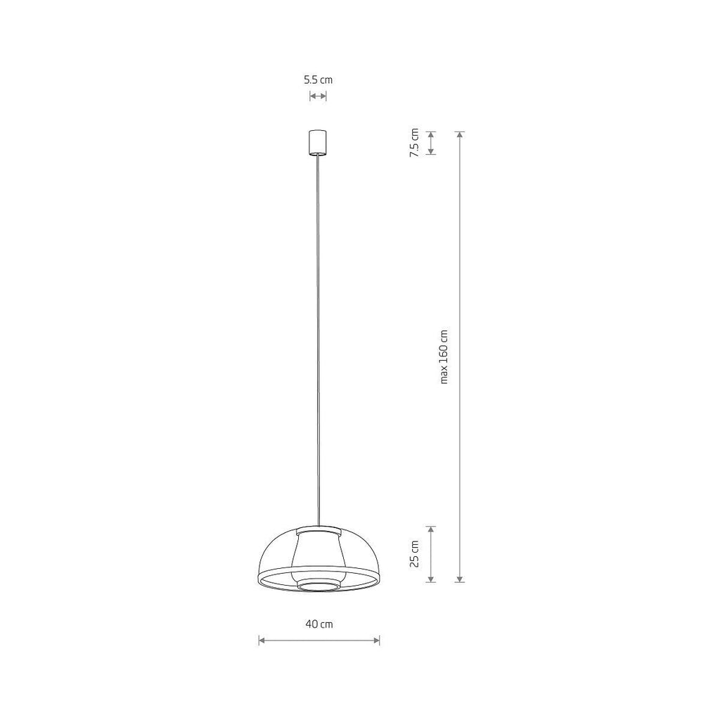 Nowodvorski Lampa wisząca KRABI 25W only LED 50/60Hz - Bambus - Naturalne drewno 11158