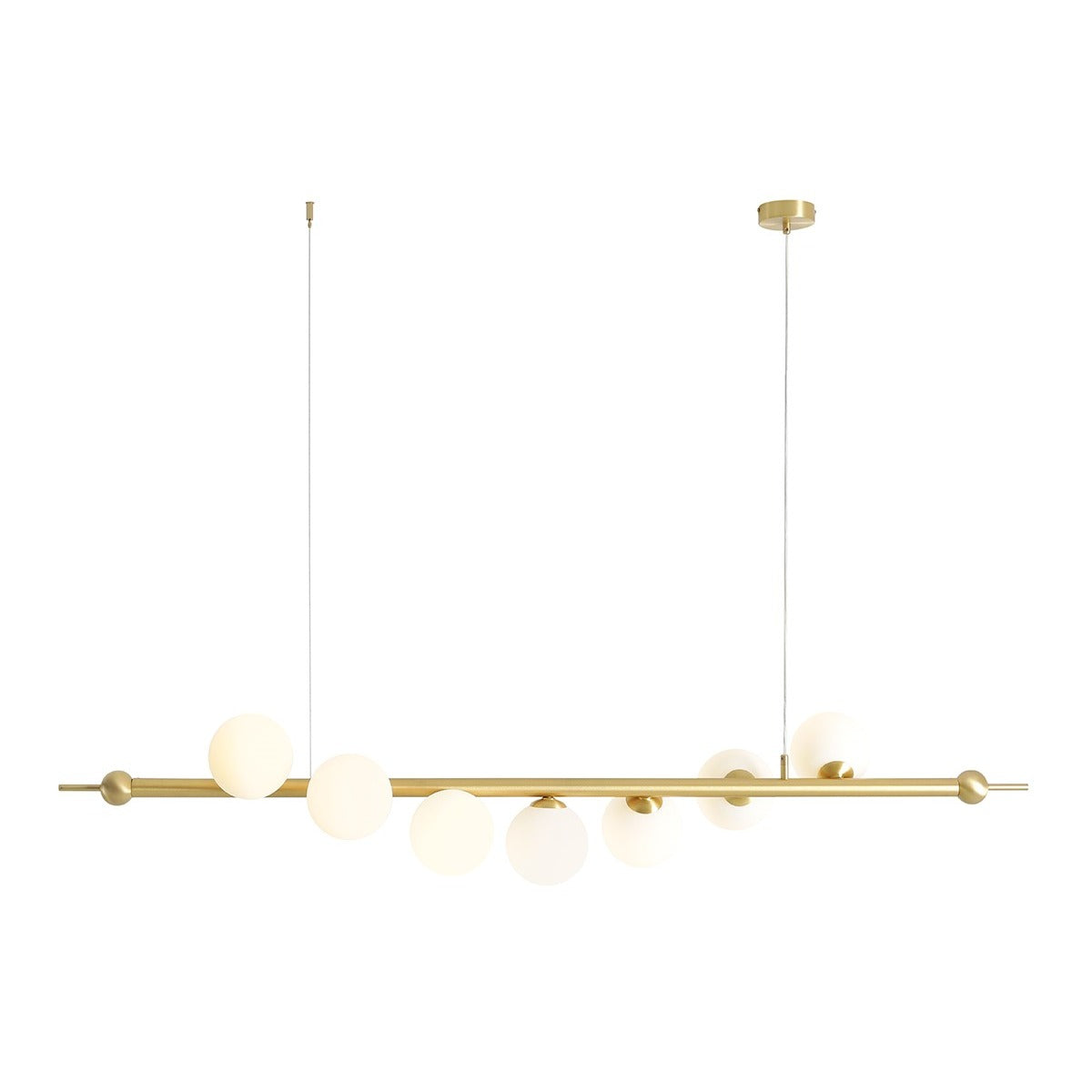 Aldex Lampa Wisząca Wave 7 Brass - Metal / szkło - Mosiądz 1115T40