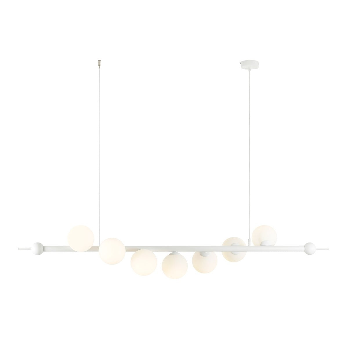 Aldex Lampa Wisząca Wave 7 White - Metal / szkło - Biały 1115T