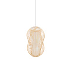 Nowodvorski Lampa wisząca PUKET S 25W only LED 50/60Hz - Bambus - Naturalne drewno