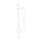 Nowodvorski Lampa wisząca PUKET S 25W only LED 50/60Hz - Bambus - Naturalne drewno 11160