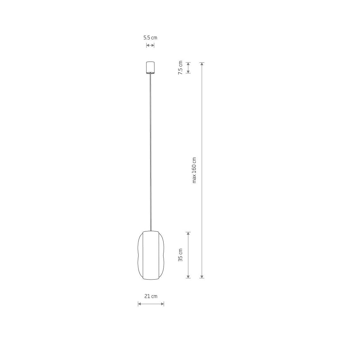 Nowodvorski Lampa wisząca PUKET S 25W only LED 50/60Hz - Bambus - Naturalne drewno 11160
