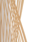 Nowodvorski Lampa wisząca PUKET M 25W only LED 50/60Hz - Bambus - Naturalne drewno