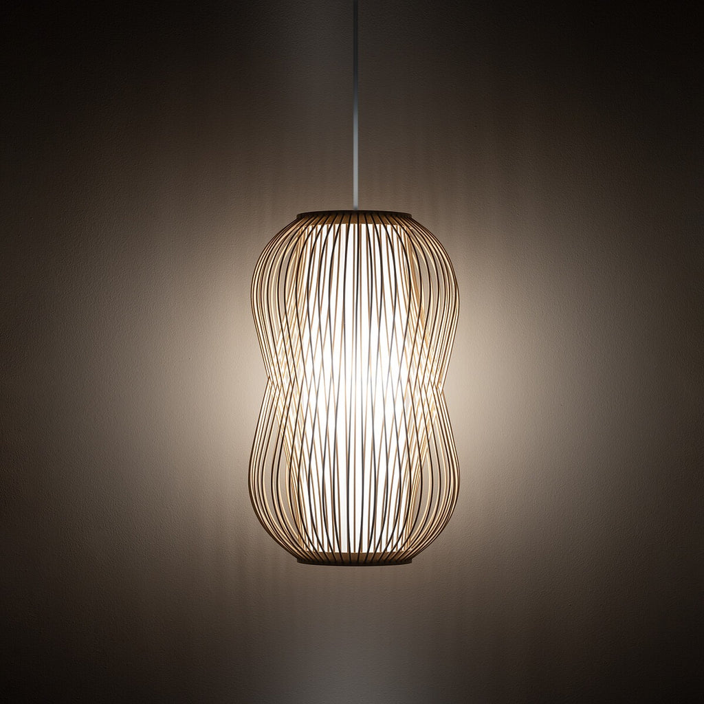Nowodvorski Lampa wisząca PUKET M 25W only LED 50/60Hz - Bambus - Naturalne drewno 11161