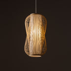 Nowodvorski Lampa wisząca PUKET L 25W only LED 50/60Hz - Bambus - Naturalne drewno