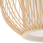 Nowodvorski Lampa wisząca PUKET L 25W only LED 50/60Hz - Bambus - Naturalne drewno