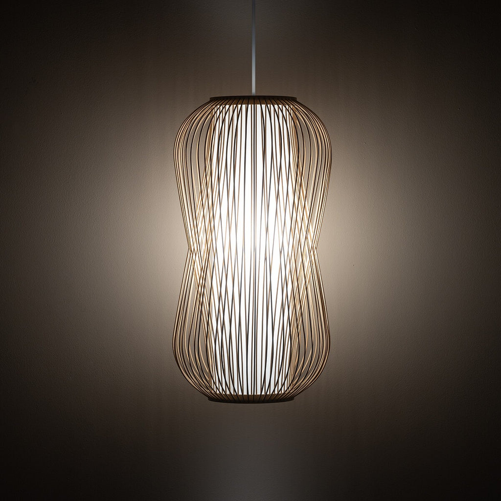 Nowodvorski Lampa wisząca PUKET L 25W only LED 50/60Hz - Bambus - Naturalne drewno 11162
