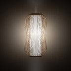 Nowodvorski Lampa wisząca PUKET L 25W only LED 50/60Hz - Bambus - Naturalne drewno 11162