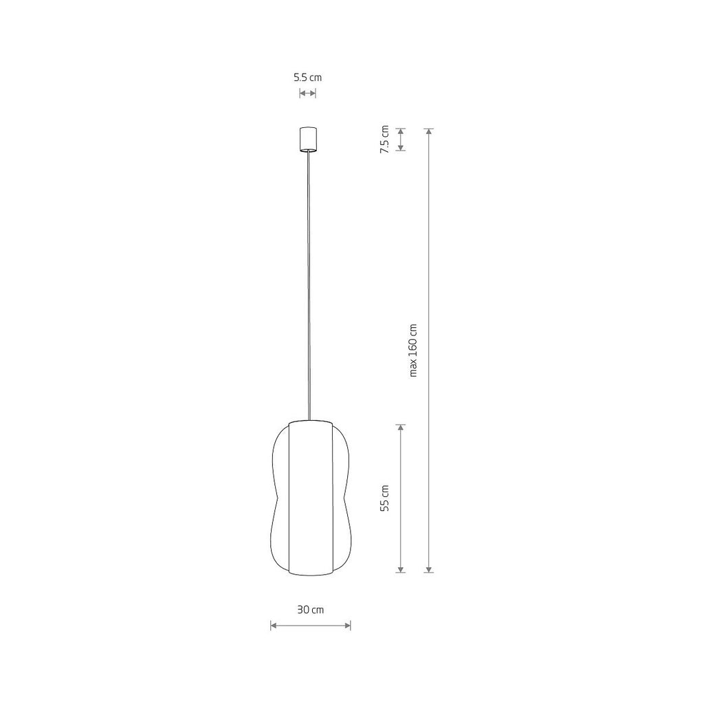 Nowodvorski Lampa wisząca PUKET L 25W only LED 50/60Hz - Bambus - Naturalne drewno 11162