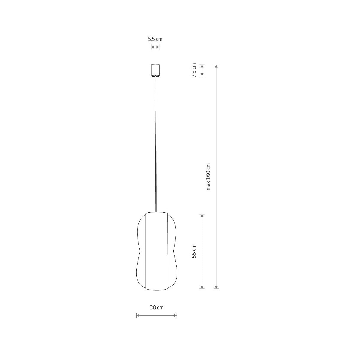 Nowodvorski Lampa wisząca PUKET L 25W only LED 50/60Hz - Bambus - Naturalne drewno 11162