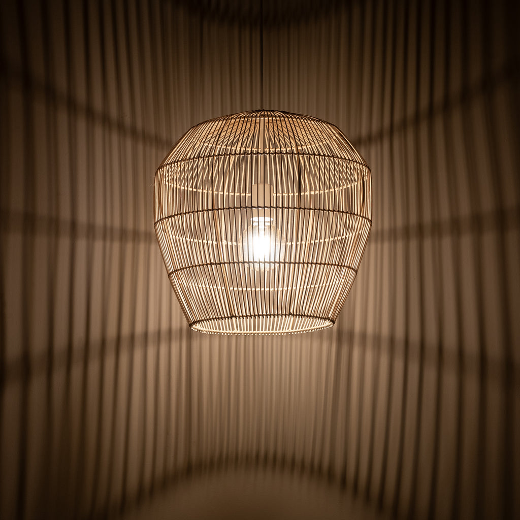 Nowodvorski Lampa wisząca HAITI S 25W only LED 50/60Hz - Bambus - Naturalne drewno