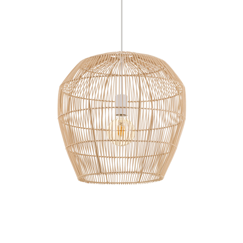 Nowodvorski Lampa wisząca HAITI S 25W only LED 50/60Hz - Bambus - Naturalne drewno