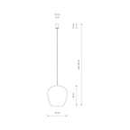 Nowodvorski Lampa wisząca HAITI S 25W only LED 50/60Hz - Bambus - Naturalne drewno 11163